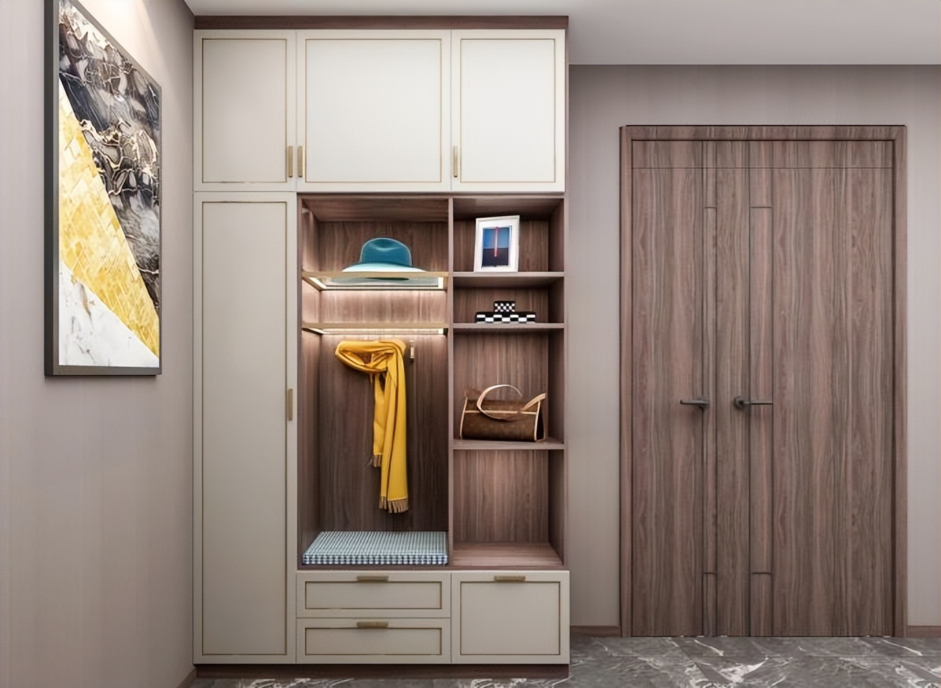 佐帝雅全屋定制：看完鄰居家的入戶柜，后悔裝早了